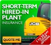 Get an insurance quote for short-term plant hire